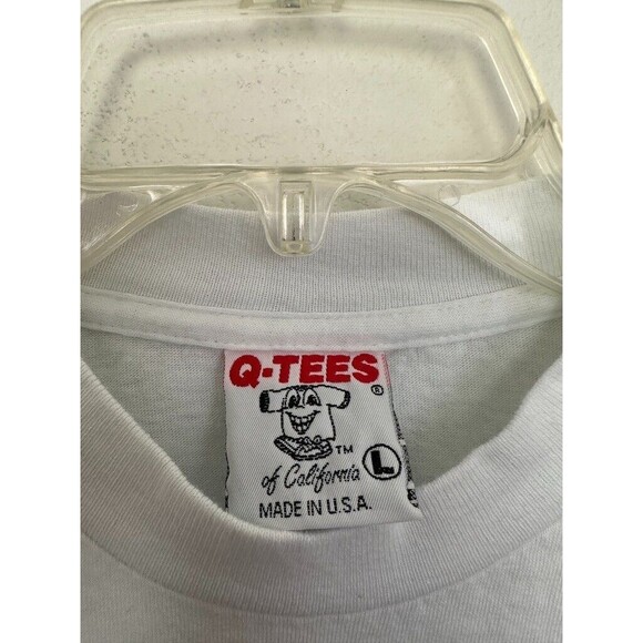 Vintage Q-Tees of California Year of Ox Zodiac Sign Boxy T-Shirt White Men Large - Picture 3 of 8